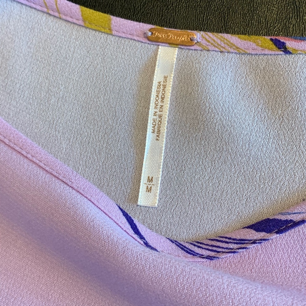 FREE PEOPLE Clear Skies Tunic Lilac M - Picture 5 of 6